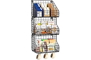 X-cosrack 3-Tier Multi-Purpose Wall-Mounted Dorm Wall Hooks With 5 Hooks