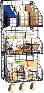 Amazon.com: X-cosrack 3-Tier Stackable Snack Organizer With 5 Hooks ...