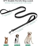 Dog Leash, Heavy Duty Dog Leash, Leashes for Large Breed Dogs 1FT FT FT FT, Double Handle Dog Leash, Reflective Training Lead, Perfect for Medium to Large Dogs (Pink, 72 Inch FT)
