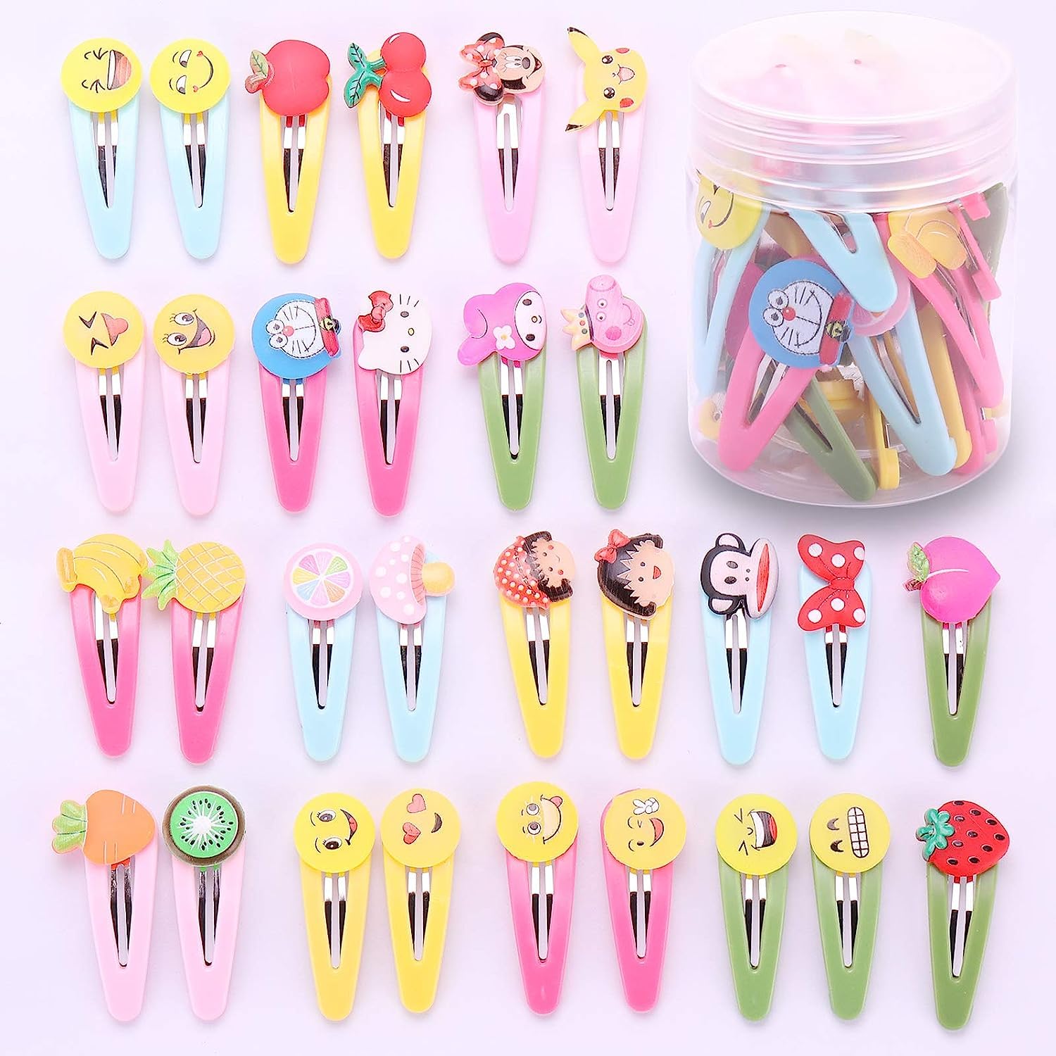 HONEY ACCESSORIES-Multicolor Tic-Tac Hair Clip & Rubber Band For Baby Girls, Toddler Girls & Women Pack of 20 (BABY CLIP) (B0C4DVB147) Amazon Price History, Amazon Price Tracker