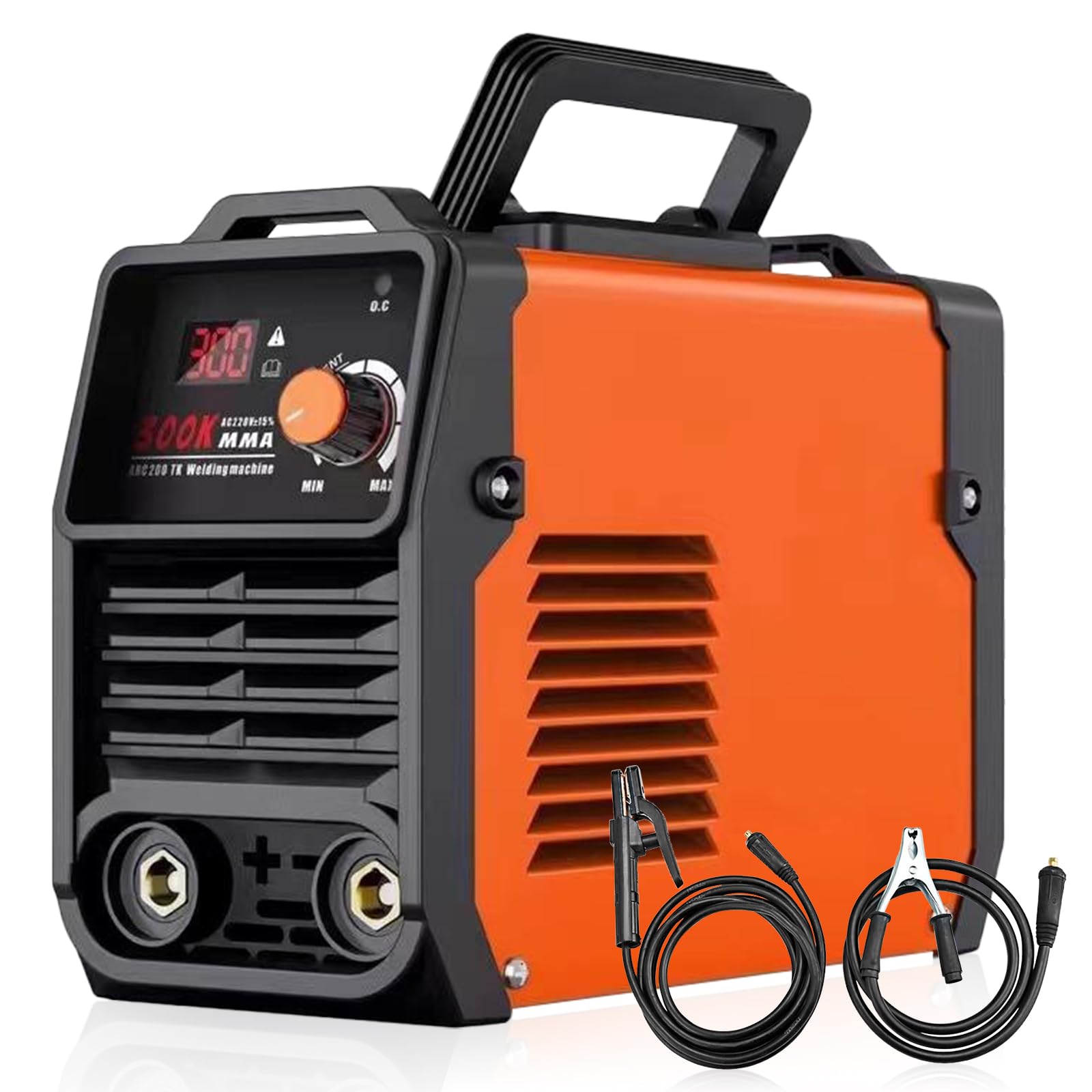 300A IGBT Inverter MMA Electrode Welder 220V with Hot Start,Arc Strength and Non-Stick, Digital Closed Loop Regulation, 2-3.2mm Electrodes, DIY and