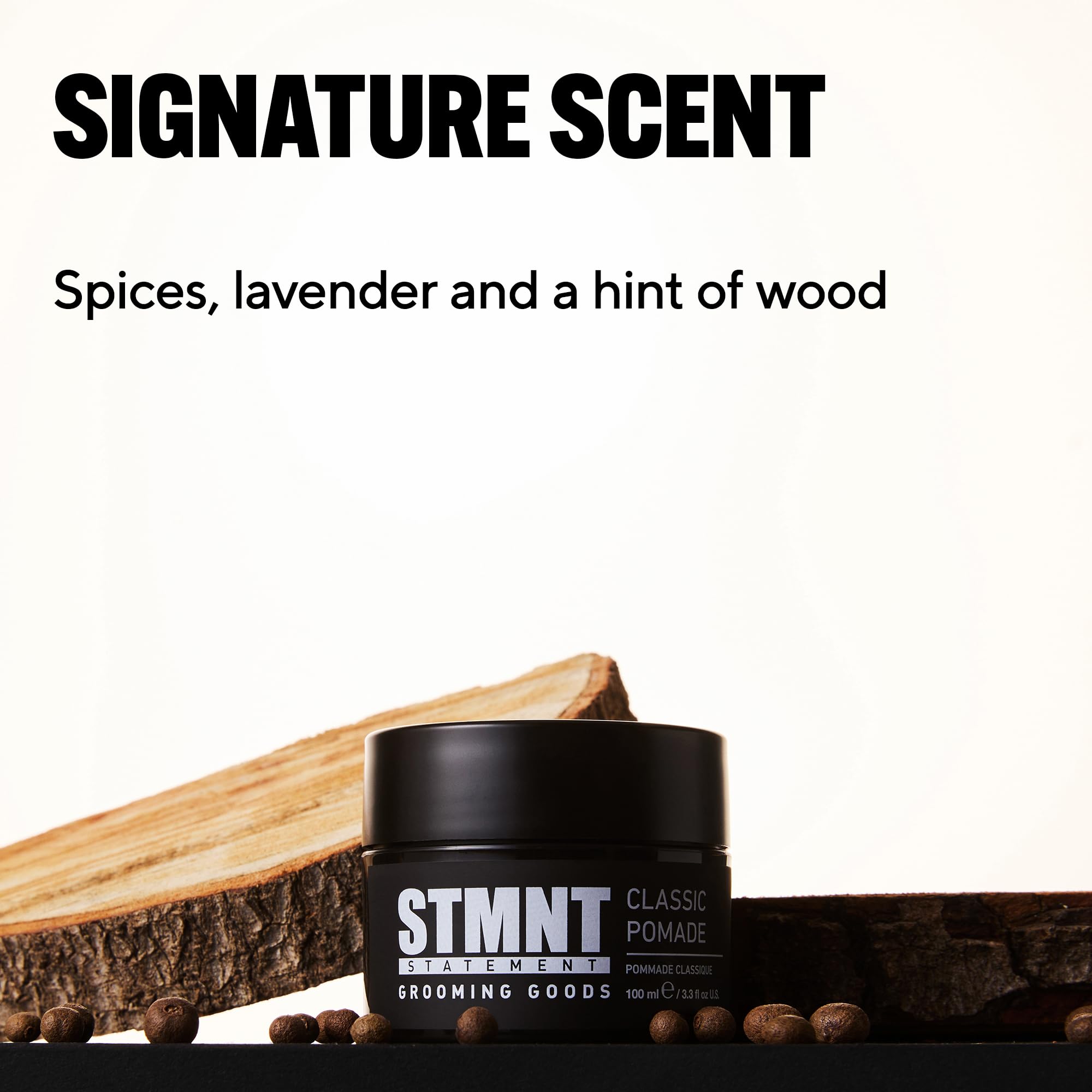 STMNT STATEMENT GROOMING GOODS Classic Pomade 100ml | Natürlicher Glanz | Starker Halt | Leicht auswaschbar