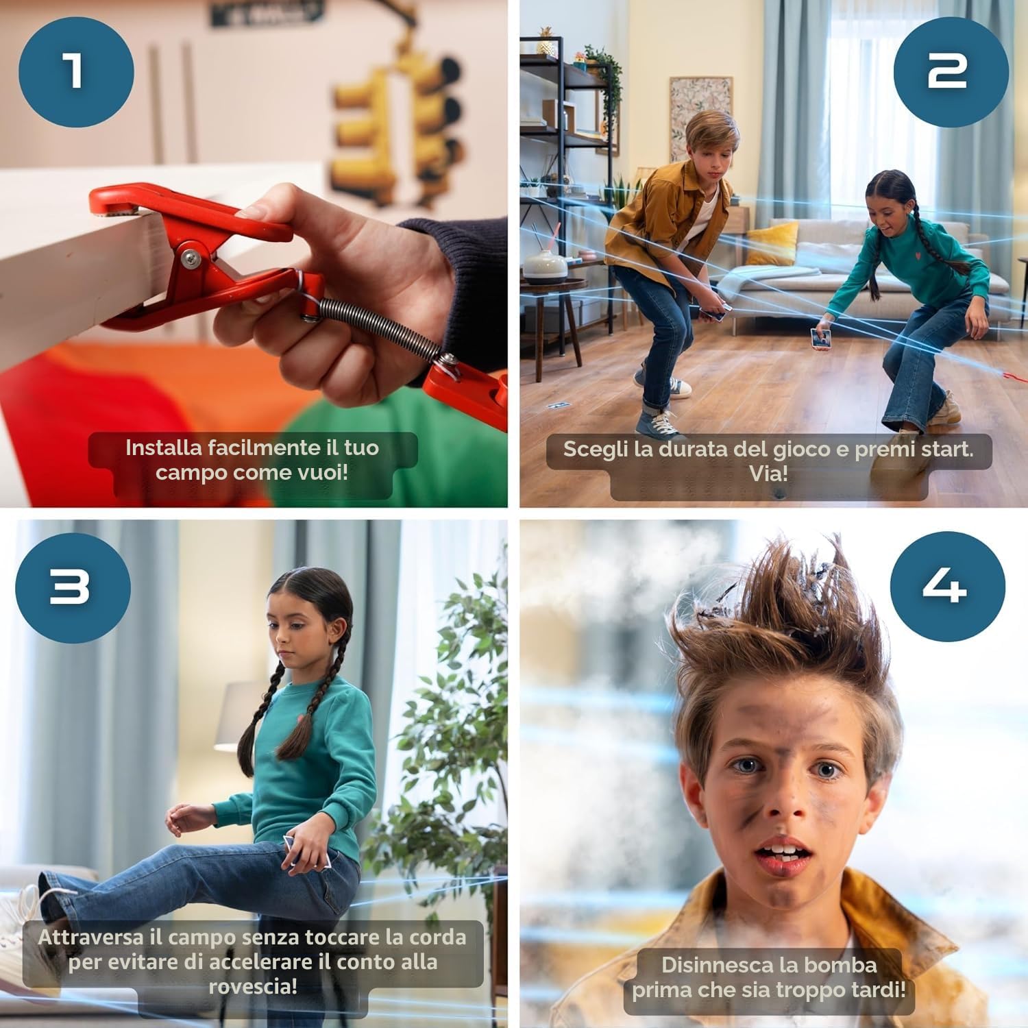 Chrono Mission Game - The Ultimate Adventure Spy Game for Kids - Diventa un vero agente segreto, attraversa i laser e completa una missione spia - Gioca con gli amici o da solo - Set spia per bambini
