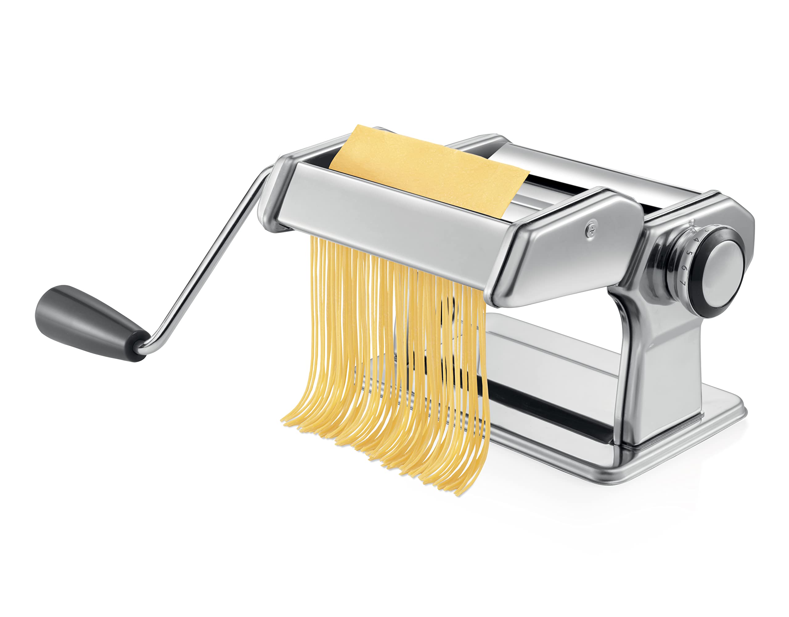 Tescoma 428694 Máquina de pasta casera para fideos, fettuccine, fideos y lasaña, línea GrandCHEF, acero inoxidable