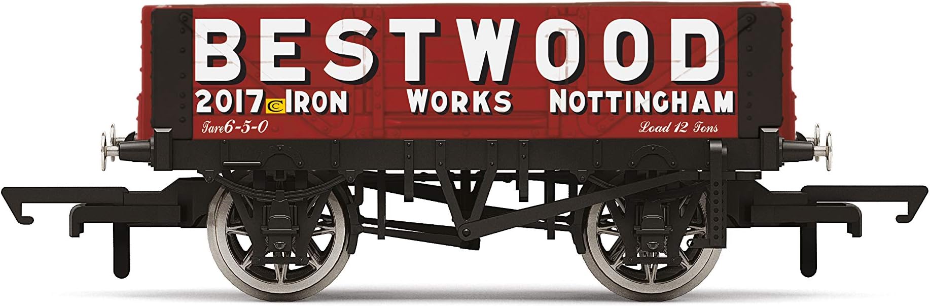 Hornby R6946 BesTwood, 4 Plank Wagon, No. 2017 - Era 2/3 Rolling Stock