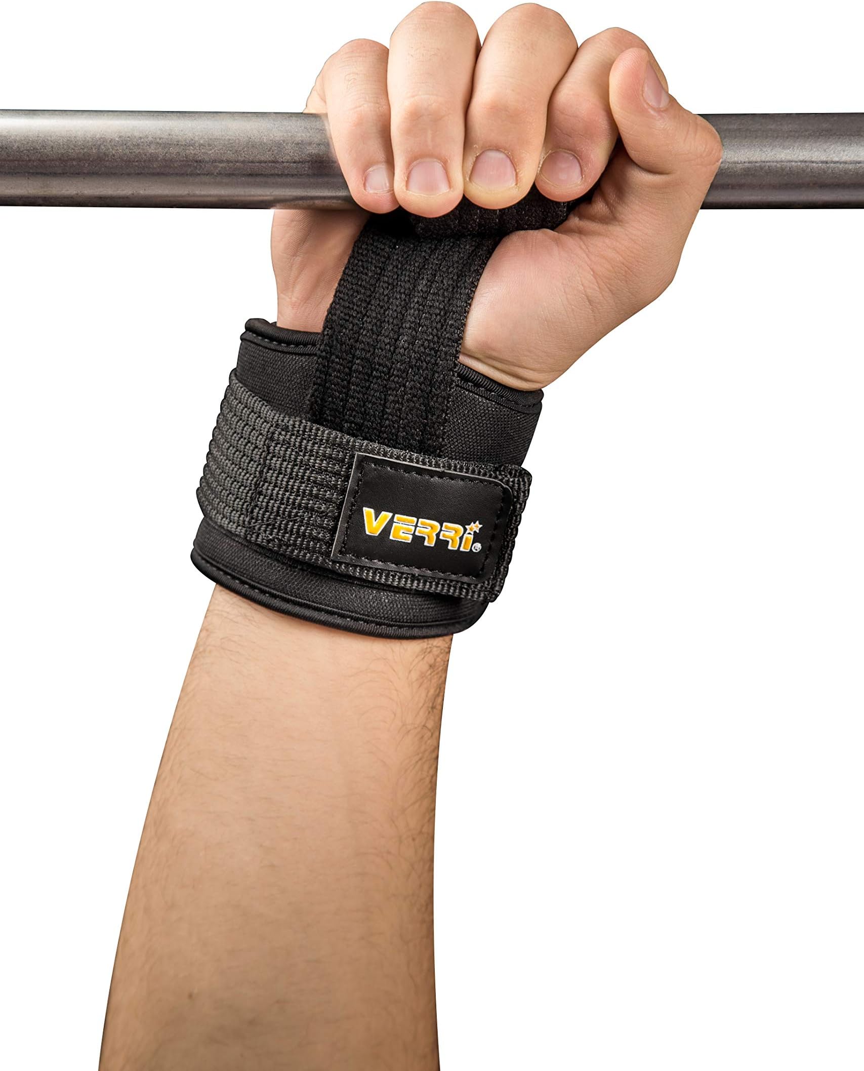 Verri Lifting Straps with Wrist Support That Provide Safety and Protection in Weightlifting, Gym Training, Workouts, Routines