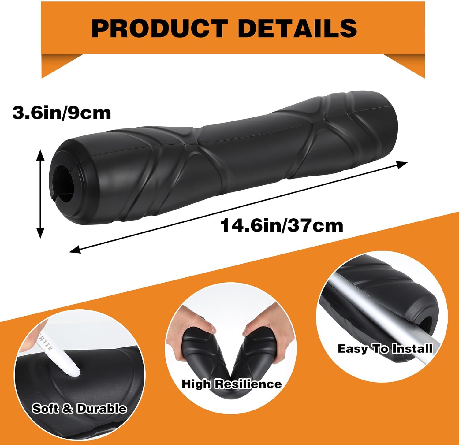 ラバーバーベルパッド、スクワットパッド、ヒップスラストパッド、ランジ、スクワット、ヒップスラストフィットスタンダードバー用ネックショ