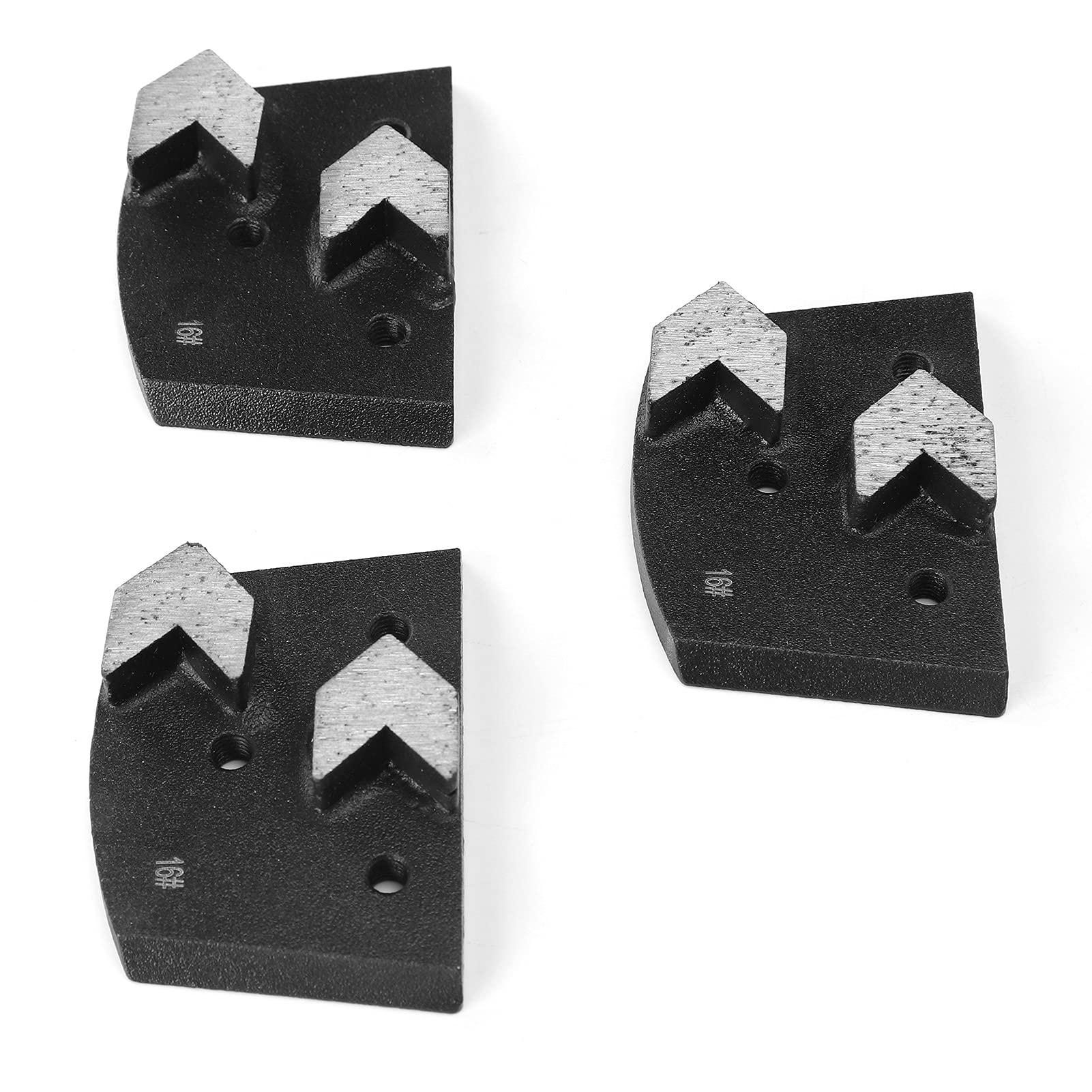 Accessorio per smerigliatrice, 3 pezzi di blocco abrasivo diamantato a forma di freccia 2 denti Accessori per smerigliatrice per smerigliatrice per calcestruzzo adatti per lucidare marmo, prodotti in