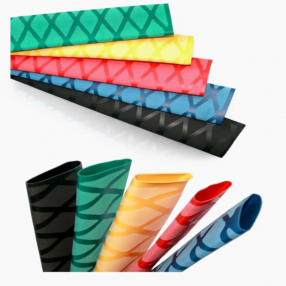 Moke Non-slip X Heat shrink grip DIY Tennis racket Badminton racket,tennis grip，tennis overgrip, Length 0.5M(Black φ40mm）