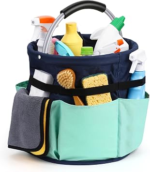 17L Cleaning Supply Caddy with Handle for Cleaning Supplies Organizer