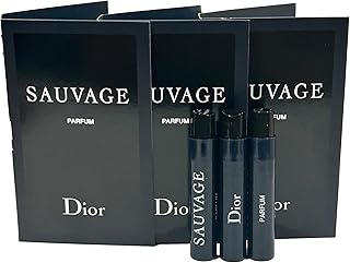 Dior Christian SAUVAGE MEN Sample Perfume PARFUM Vial 1 ml /0.03 oz - 3 PCS