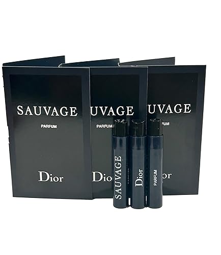 Dior Christian SAUVAGE MEN Muestra Perfume Parfum Frasco 0.0 fl oz /0.03 oz - 3 PCS