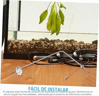 15.74 Inch Aluminum Adjustable Aquarium Light Stand for Freshwater and Saltwater Tanks Fish Tank Light Hanging Bracket Easy to Install 2 Pieces [Energy Class A+]