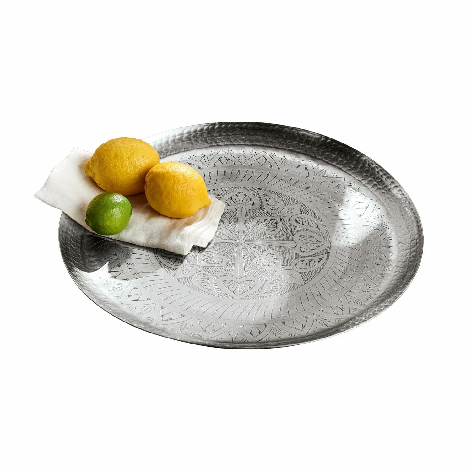 LOBERON Tablett Moleur, silber