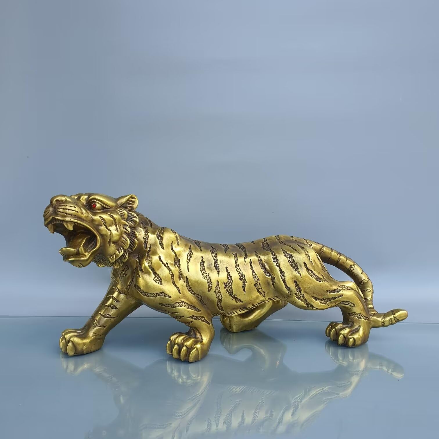 GLETSF Sculpture Crafts Statues Decor Pure Copper Dragon Ornament Decoration Handicraft Animal Sculpture Decoration,