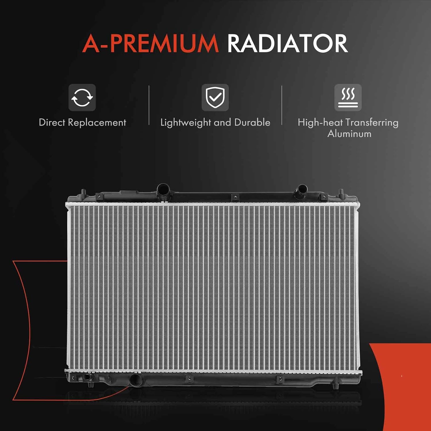 A-Premium Engine Coolant Radiator Compatible with Honda CR-V 2017-2019 L4 2.4L, Replace# 190105PHA01