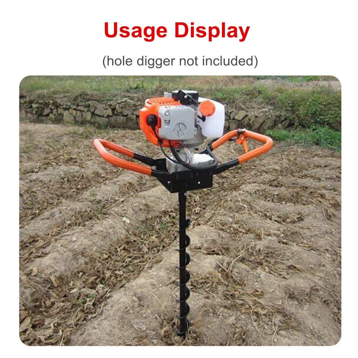 Perceuse à la terre de 800mm Dual Blade Foret Foret Boreuse de foreuse pour Earth Post-Post Trou Digger Outil Power Tool Accessoires 40/60 / 80 / 100mm Gaodpz (Hole Diameter : 40mm)