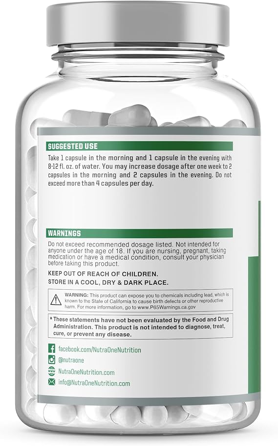 NutraOne DetoxOne 30 Day Extra Strength Detox Cleanse Supports Healthy Digestive Function And Weight Loss| Promotes Detoxification, Increases Energy & Improves Nutrient Absorption*