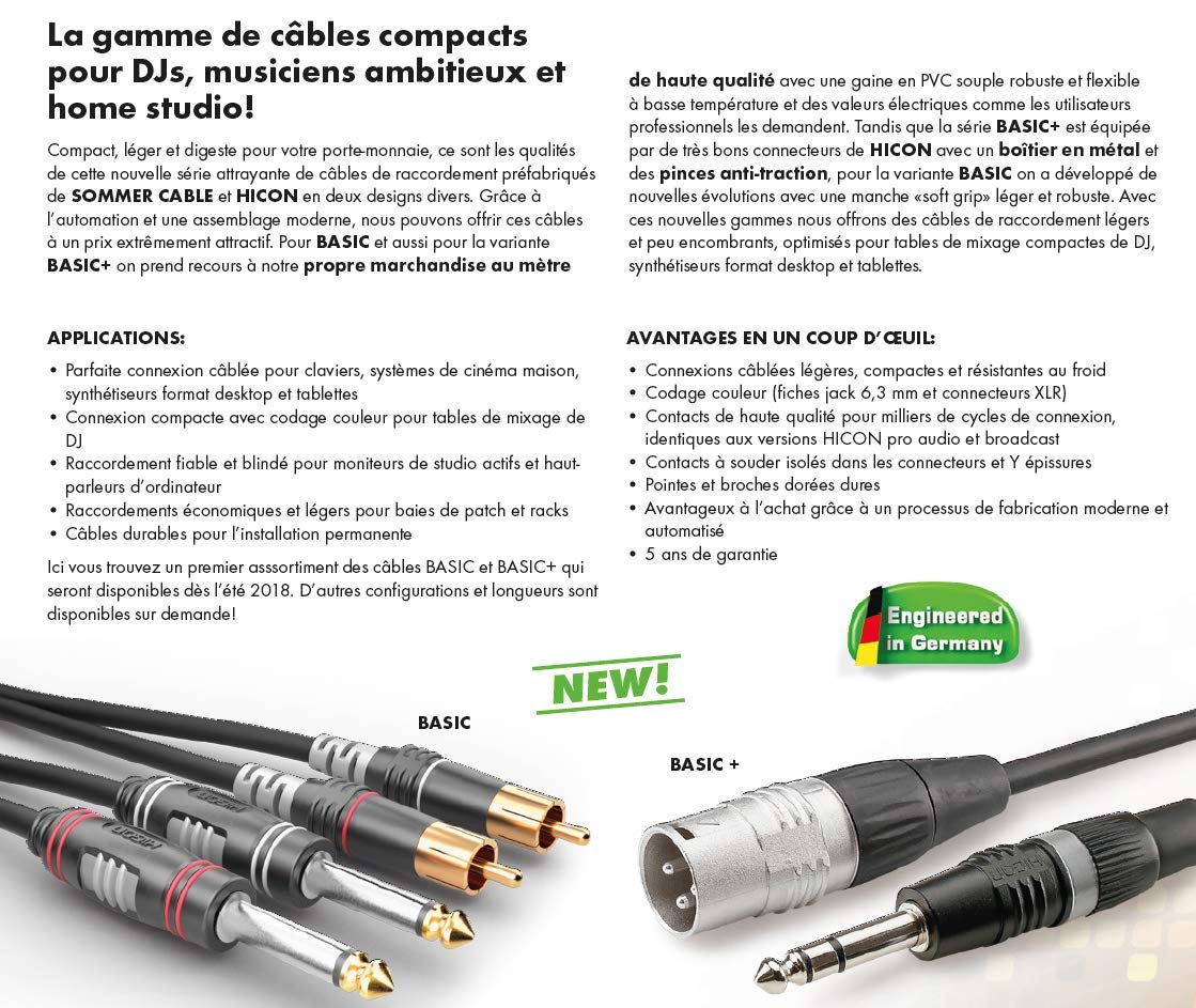 Lato Cable HBP-C2-0300 jack/cinch kabel przyłączeniowy audio [2 x wtyczka cinch - 2 x wtyczka cinch] 3