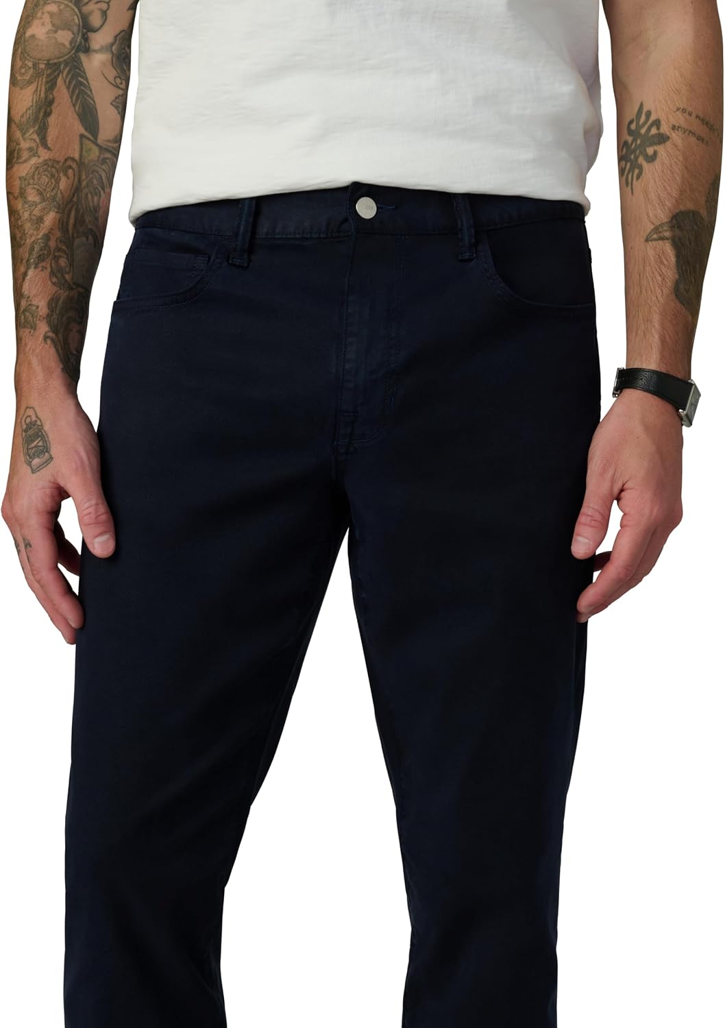 Joe's Jeans Men's Non-Denim Airsoft Asher Slim Leg French Terry Pant, Night Sky, 33