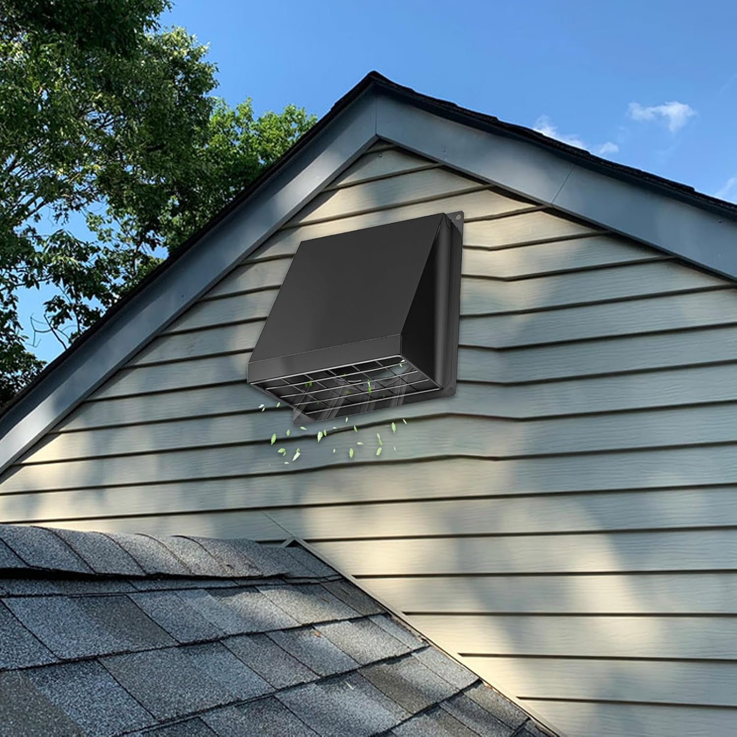 Heavy Duty Dryer Vent, Outdoor Exhaust Shield, 4 Inch Vent Cover with Removable Mesh, Stainless Flap with Rubber Cushion, Vents Cover with Non Return Flap, Dryer Vents Shield for Kitchen Bathroom