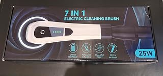 7 in 1 Electric Cleaning Brush, 25W Wireless, USB-C Rechargeable, Scalable Strut, 7 Brush Attachments, for Car and House