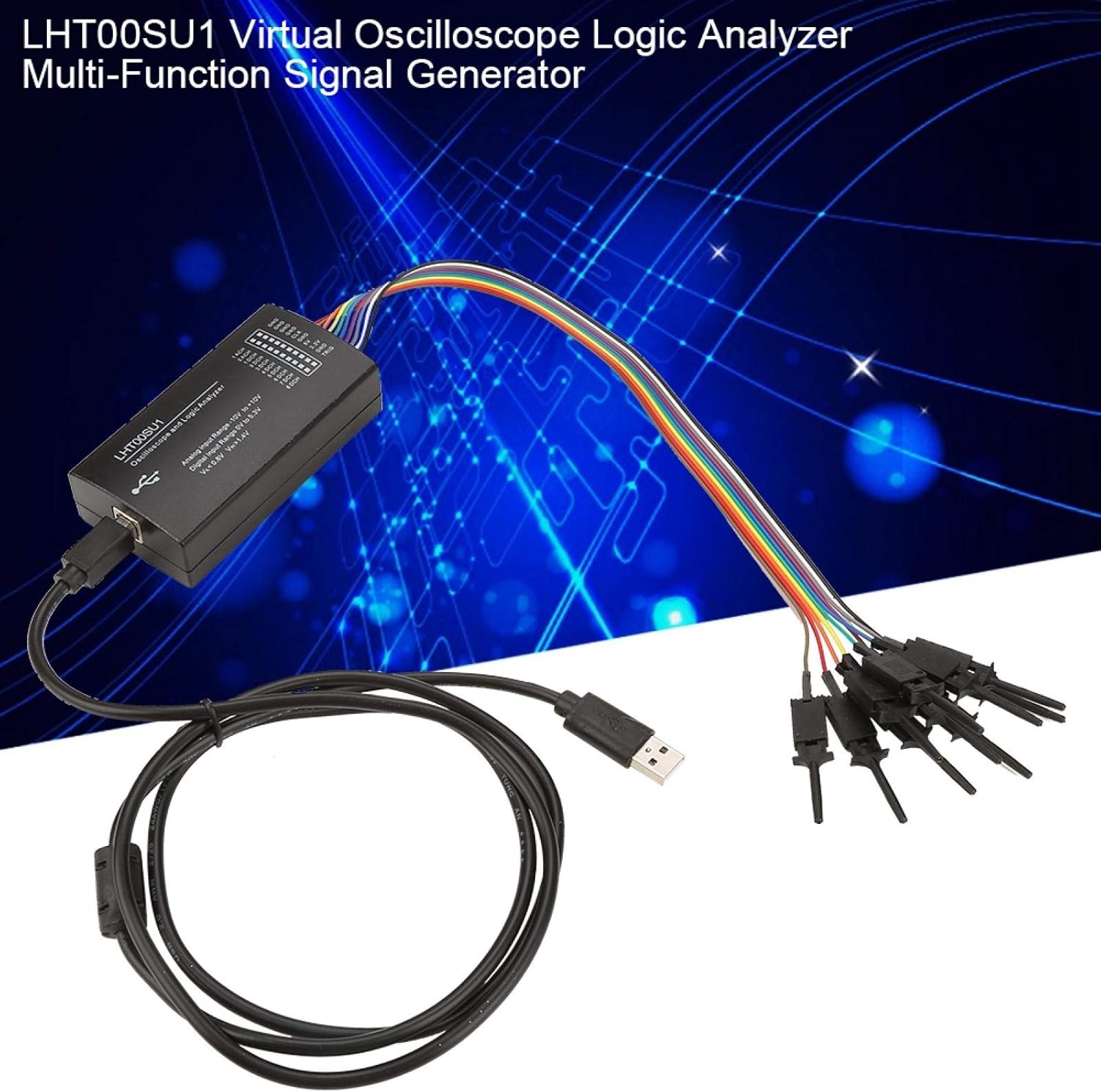 Logic Analyzer, Akozon Virtual Oscilloscope Logic Analyzer LHT00SU1 Multi-Function Generator I2C SPI CAN Uart Oscilliscope Logic Analyzer