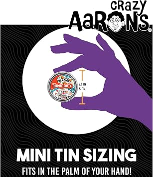 Crazy Aarons Mini Putty Tins Food Collection Take a Taco, Sushi, Avocado, Pistachio & Acai Bowl 5 Pack (.46 oz Each) Stretchy Sensory Fidget Toy Set Ages 3+