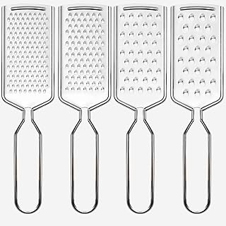4 PCS Cheese Grater,Stainless Steel Cheese Shredder,Lemon Vegetable Slicer Food Shredde for Kitchen Gadgets(4-sided)