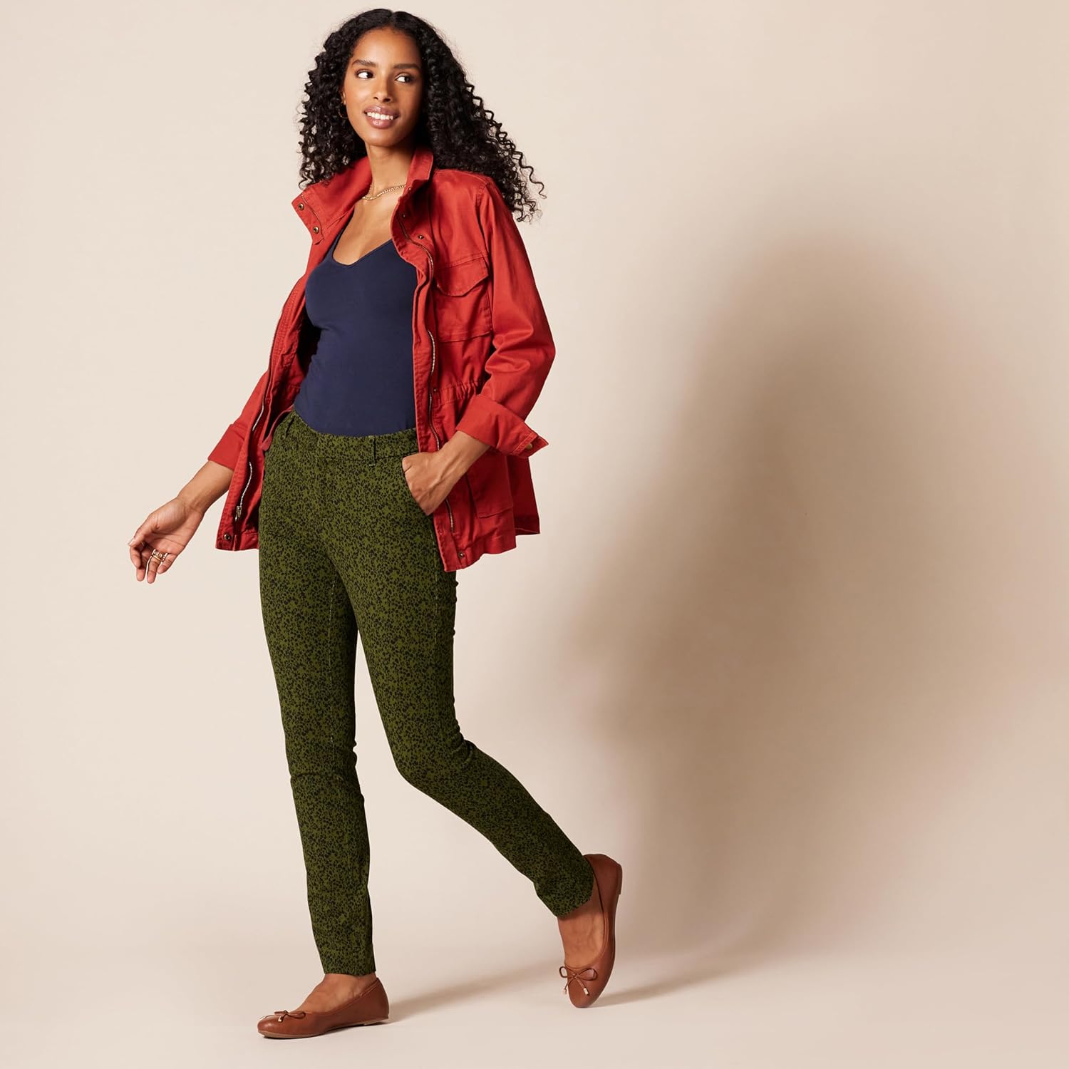 Amazon Essentials Women's Bi-Stretch Full Length Straight Leg Pant - Image 5