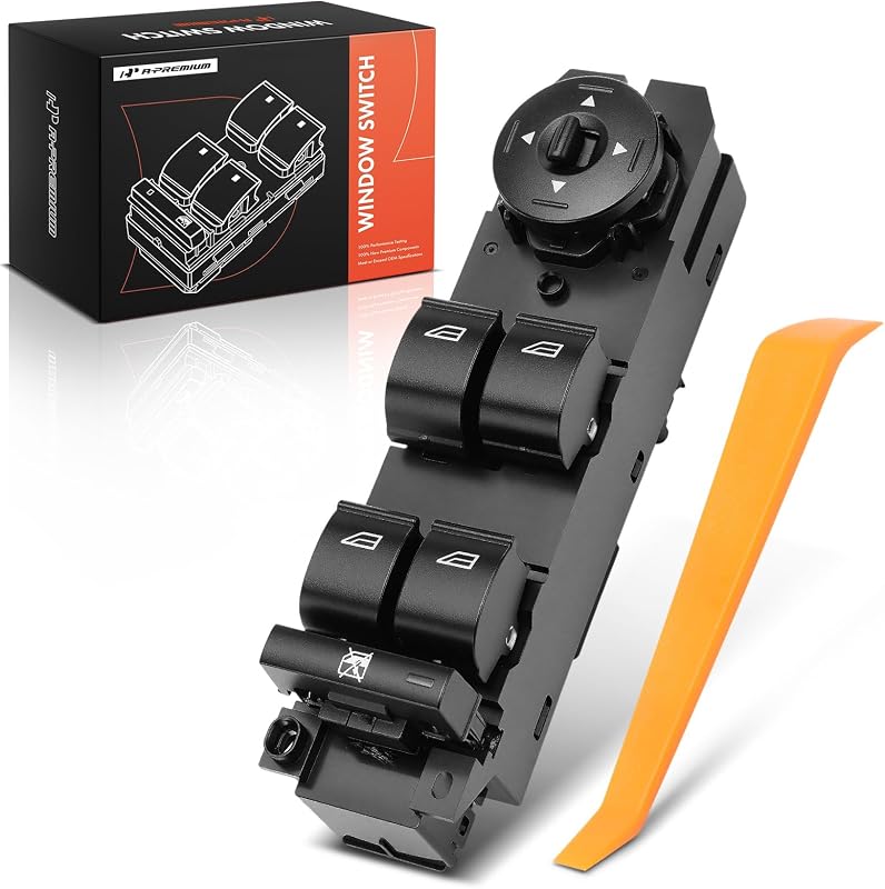 Interruptor do vidro elétrico dianteiro esquerdo A-Premium para Ford Escape e Focus com descida automática – 1 unidade