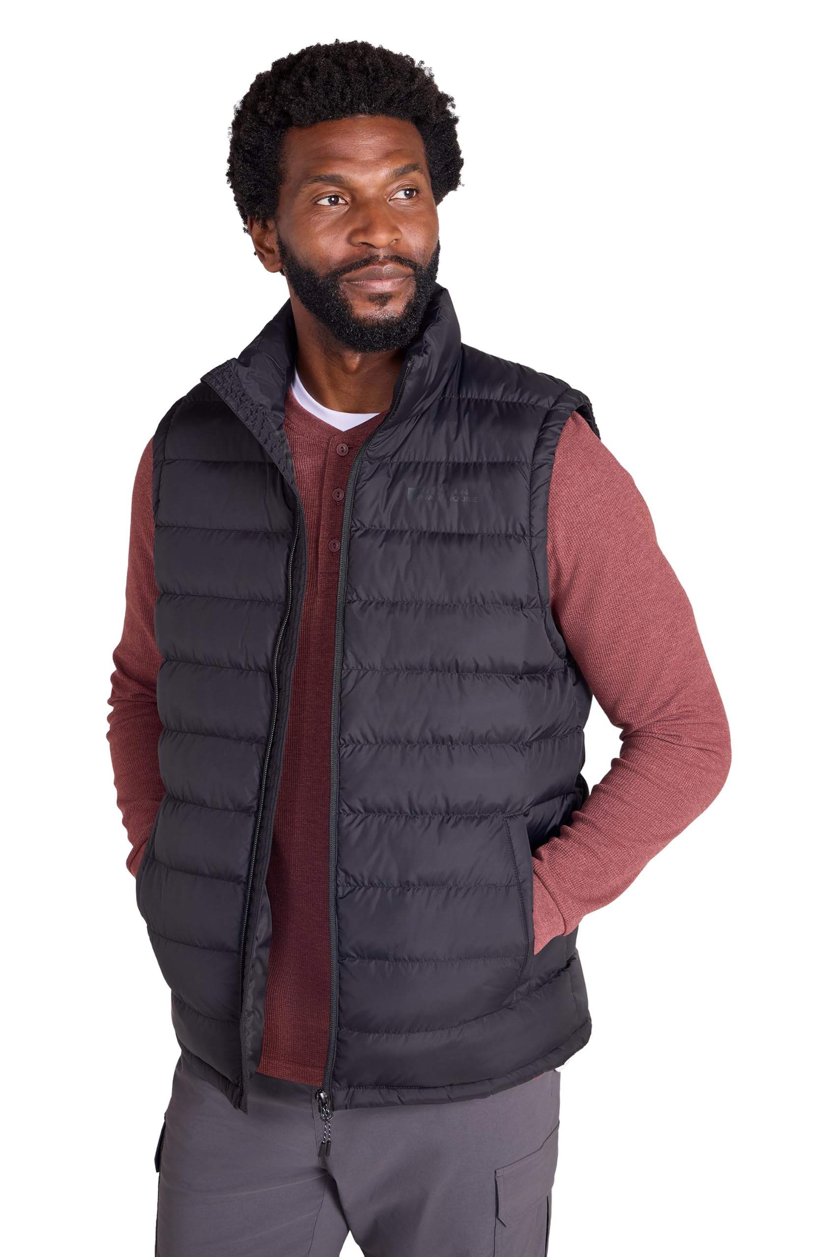 Mountain Warehouse Seasons Mens Padded Puffer Gilet Black L
