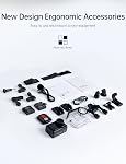 WOLFANG GA420 Action Camera 4K 60FPS 24MP WiFi Waterproof Underwater Camera 3.0 EIS Stabilization 8X Zoom Helmet Camera (External Microphone, Remote Control, 2x1350mAh Batteries and Accessory Kit)