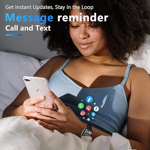 Miniatura 3 de Reloj inteligente para hombres y mujeres, pantalla táctil HD de 1.85 pulgadas, notificacionesllamadas Bluetooth, IP68 impermeable, más de 140 modos