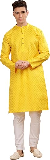 BE ACTIVE Cotton Kurta for Men | Traditional and Stylish Design | Indian Kurta | Full Sleeve Kurta