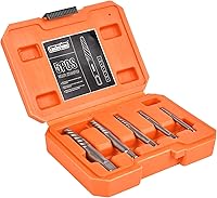 Vista 1 de Luckyway Juego de extractor de tornillos dañados de 5 piezas, herramienta extractor de tornillos dañados y pelados, juego de extractor de pernos