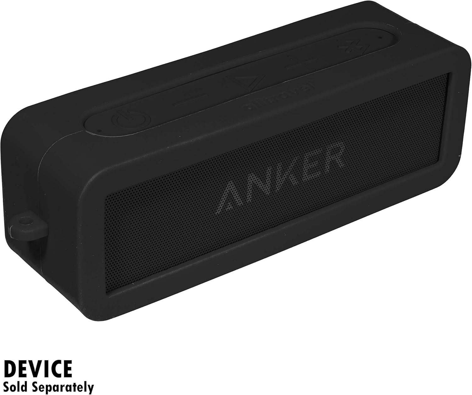 Alltravel Customized Silicone Skin for Anker Soundcore 2, SoundCore 2 12 W Portable Bluetooth Speaker, Full Protection from Shock, Shake and Drop, Make The Soundcore 2 Speaker Real Portable (Black) - Image 2