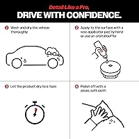 Vista 8 de Malco Cherry Flash - Cera de pasta líquida para autos – Protege y dale brillo a tu vehículo/La forma más fácil de encerar manualmente tu auto/Brillo