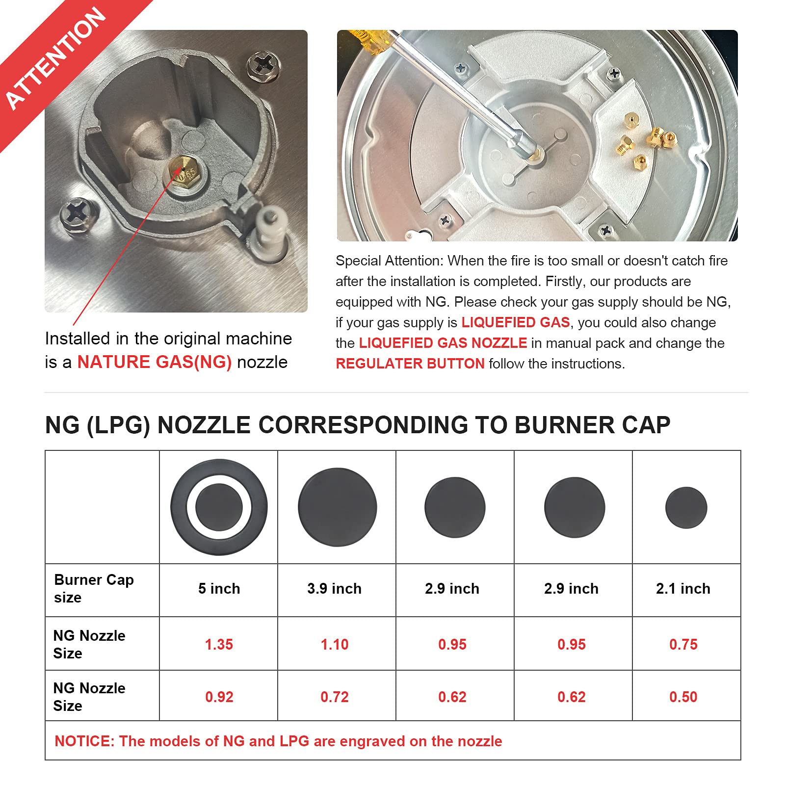 Gas Cooktop 30 inches 5 Burners in Tempered Glass, Built In Gas Stove Gas Hob Stovetop with Cast