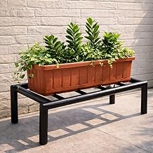 Metal Plant Stand for Balcony – Heavy Duty Single Pot Stand, 100kg Rust-Proof Metal Plant Stand for the Outdoor & Garden (Pack 1)