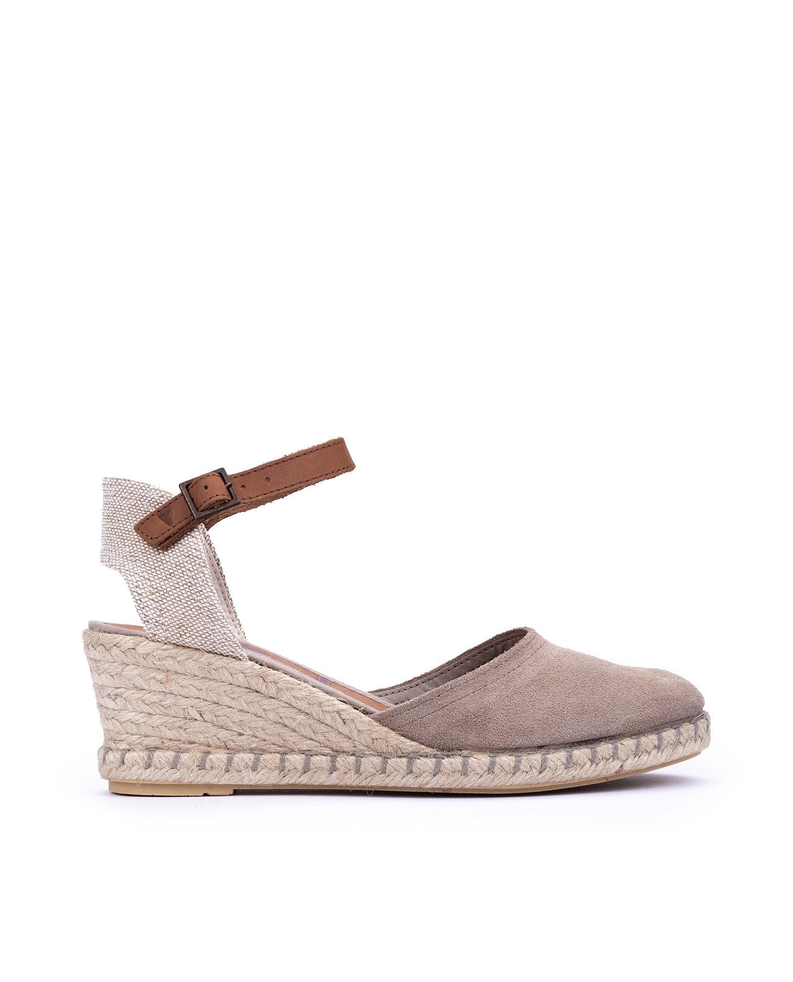 VERBENAS Espadrillas con Zeppa Malena Serraje Piedra