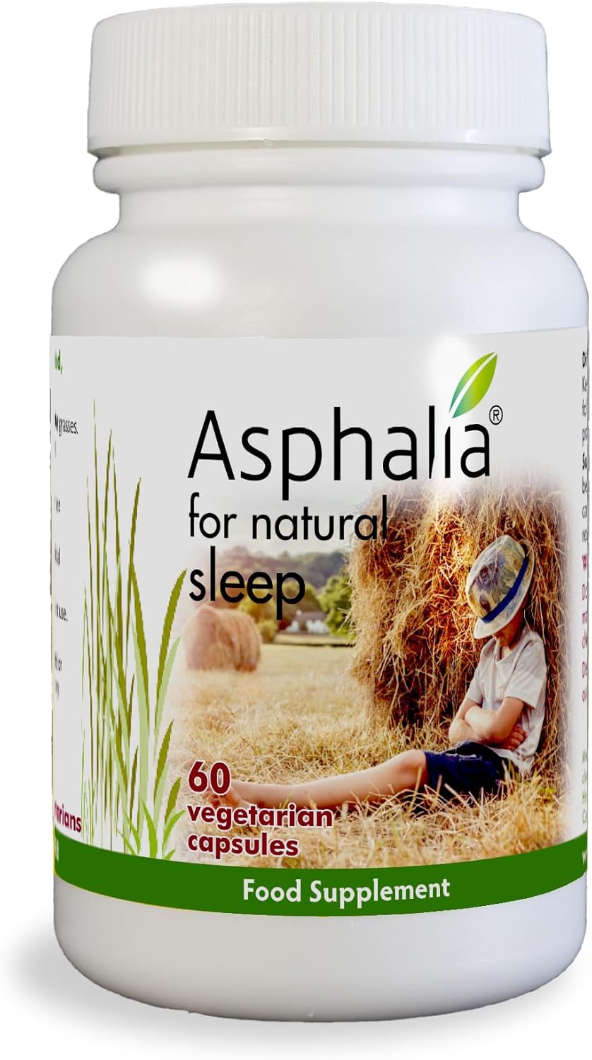 100% Natural Sleep Aid: Asphalia, Plant Based, Maintains Immune Competence, Powerful Answer to E-Smog & Anti-Aging, 2 Month Supply, Non-Habit Forming