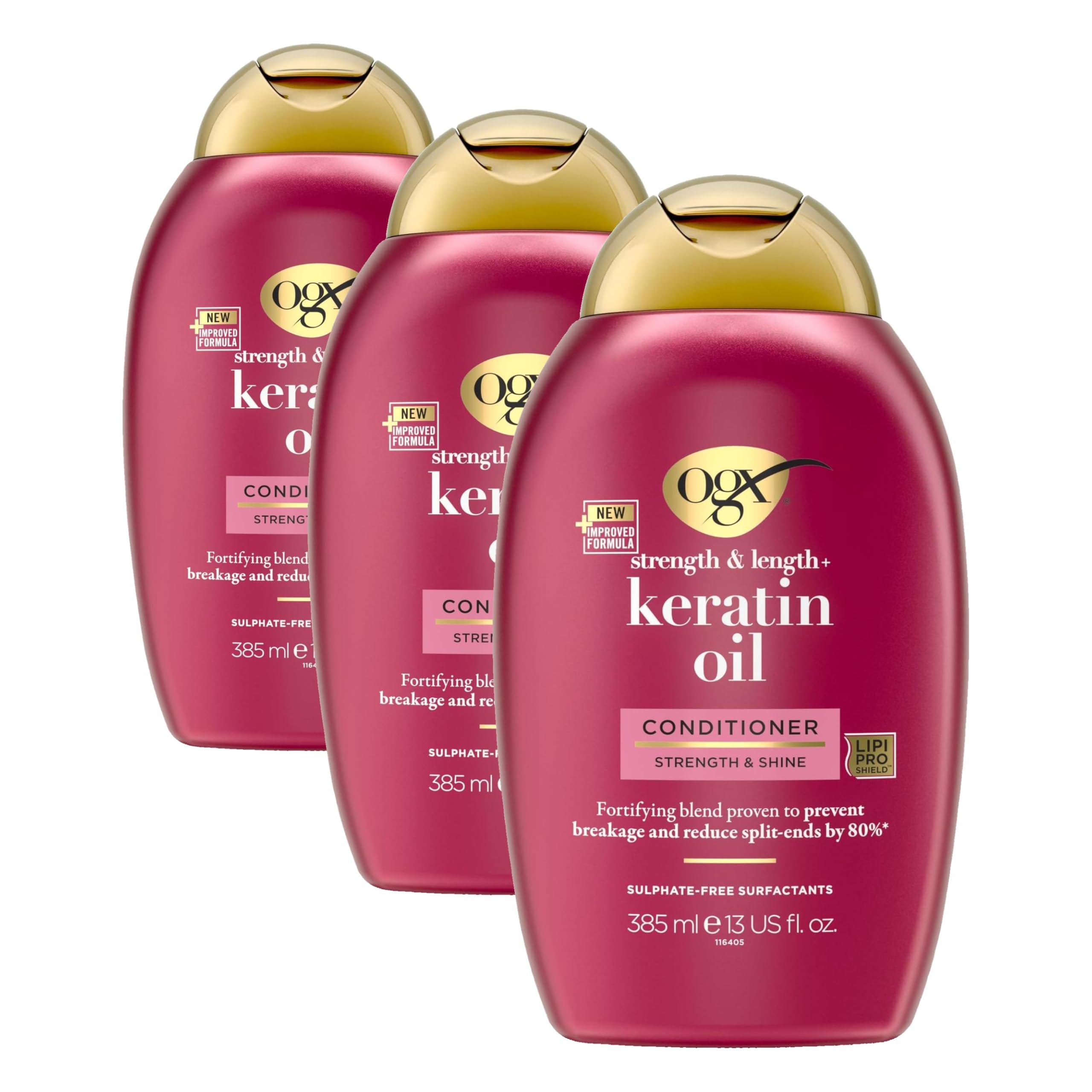 ogx kırılma karşıtı keratin oil saç bakım kremi 385ml (3 paketi)