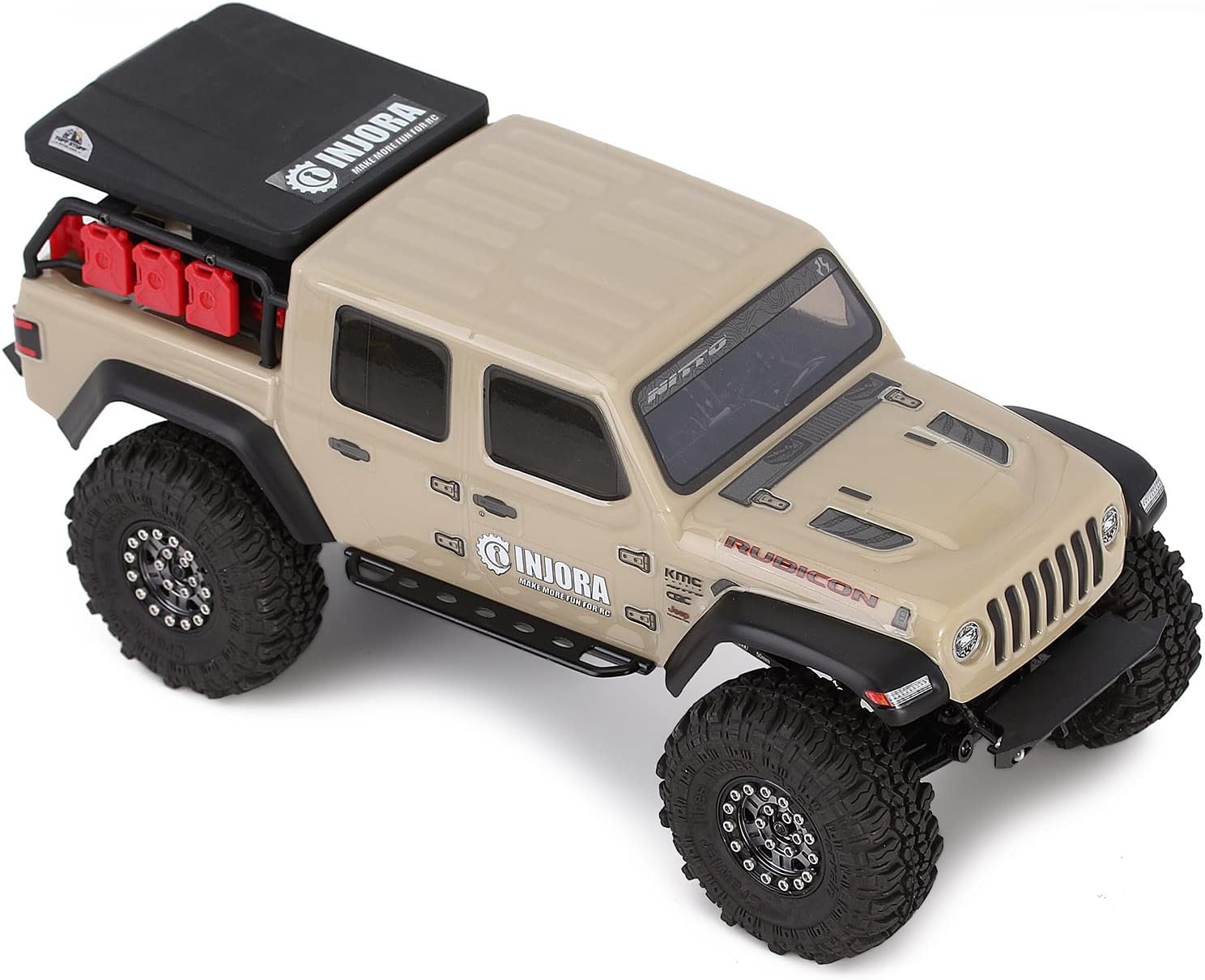 INJORA Metal Side Pedal Rock Sliders 1/24 RC Crawler Car Accessories for Axial SCX24 Gladiator Dodge Power Wagon Upgrade Parts