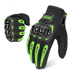 Motorcycle Gloves for Men and Women 4 Seasons Breathable Mesh Fabric Full Finger Touchscreen Motocross Racing Mountain Off-Road
