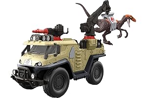 Mattel Jurassic World Dominion Capture & Crush Truck with Velociraptor