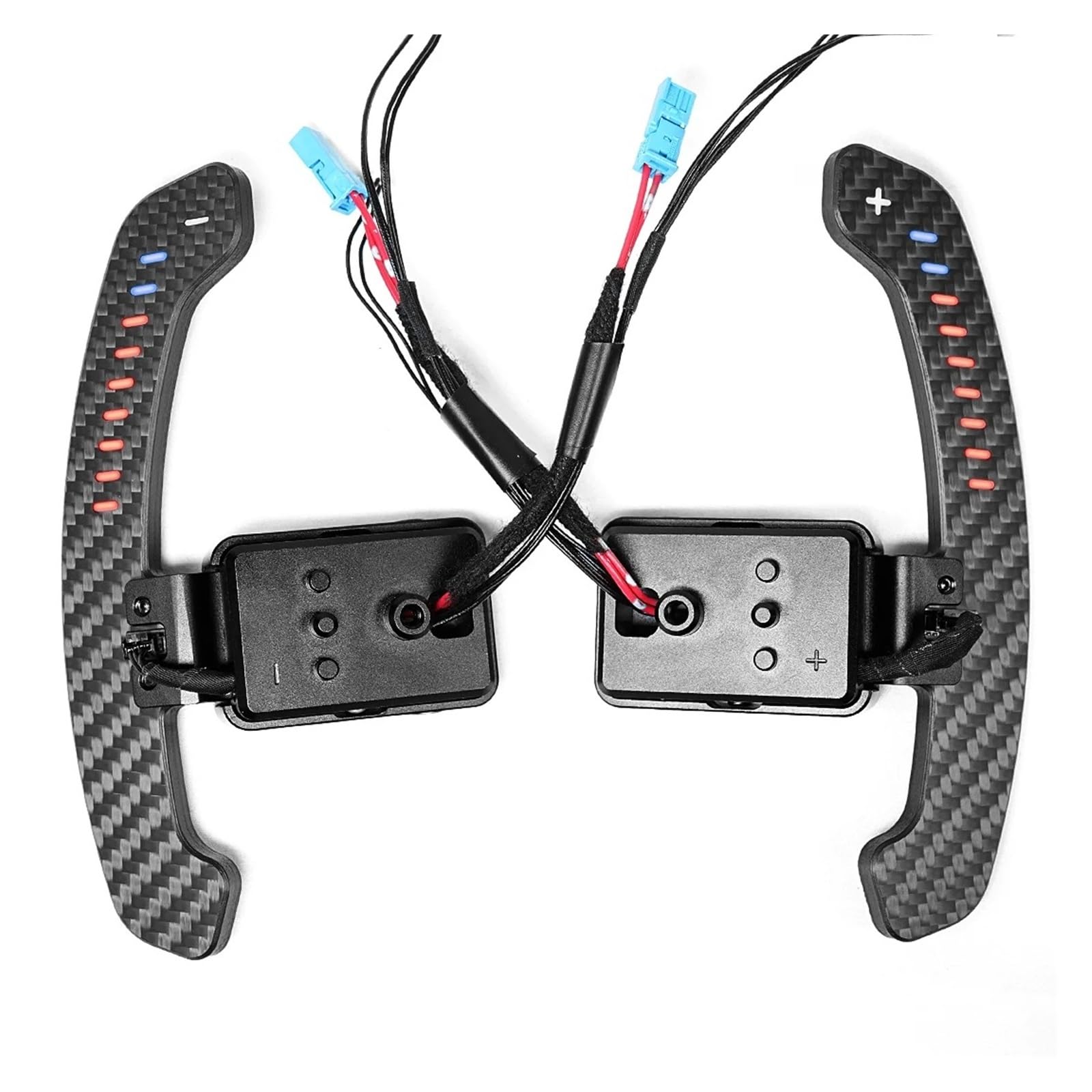 Xxiucj One Color Car Paddle Shifter Extensions For Bmw For 5 Series For G30 For G38 For 7 For G11 For G12 Magnetic Carbon Fiber Paddle Shifters(Led Paddle Shifter)