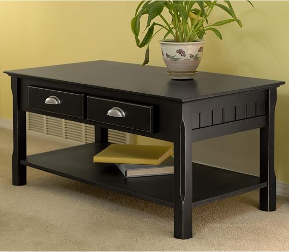 Casafoyer Timber Coffee Table, Black