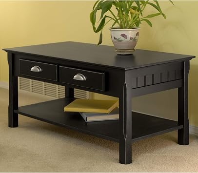 Casafoyer Timber Coffee Table, Black