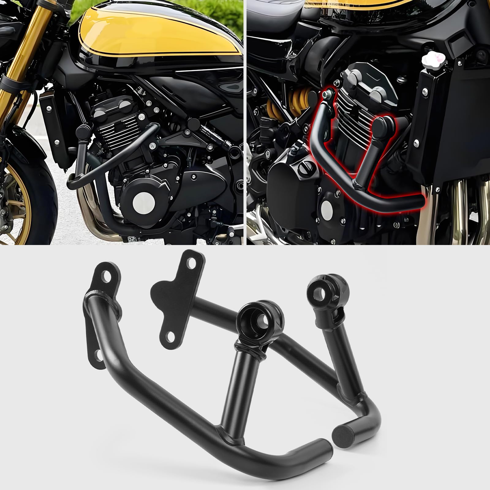 WOOGA Osłona silnika motocyklowego Szosowa Rama ochronna zderzaka Kompatybilny z Ka&WA&sa&ki Z900RS/SE/CAFE Z900RS Cafe 2017-2024 Akcesoria